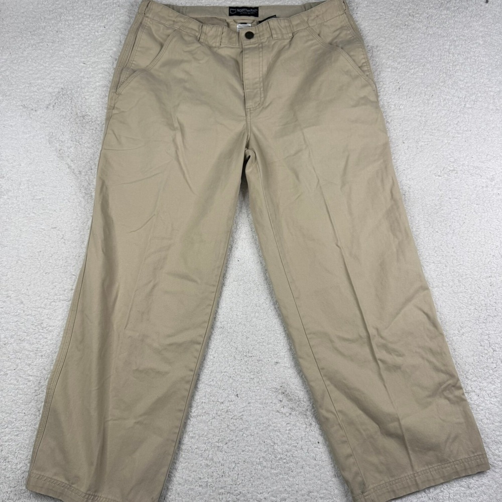 SCOTTeVEST Hidden Cargo Pants Mens fits 36x27 Cotton Utility Travel Chino